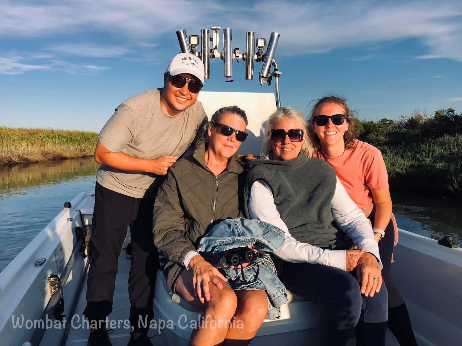 Birdwatching on a Napa River Wetlands cruise.
