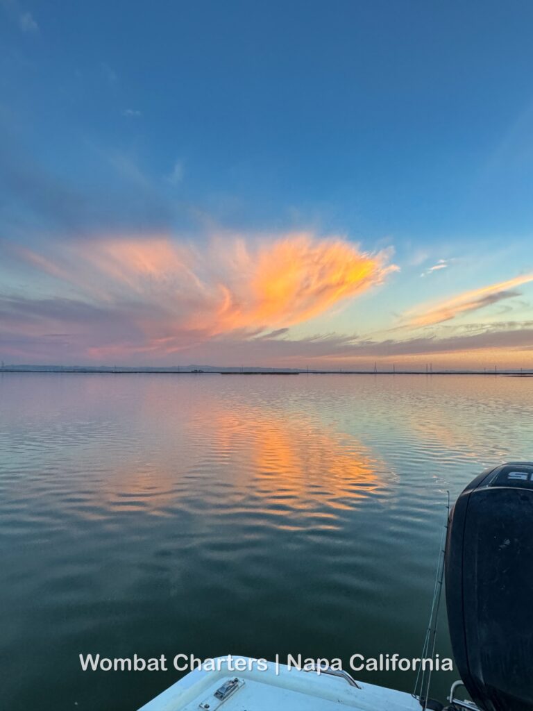 A magnificent sunset on the Napa River